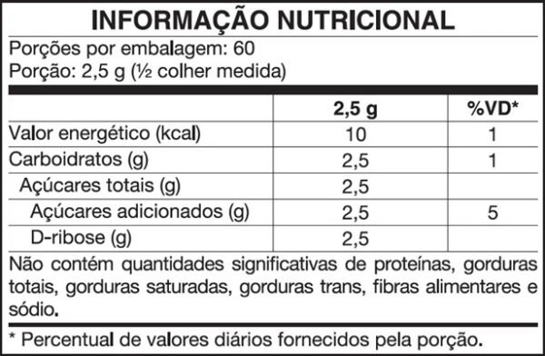 D-RIBOSE C/ 150 GR - VITAFOR - Image 3