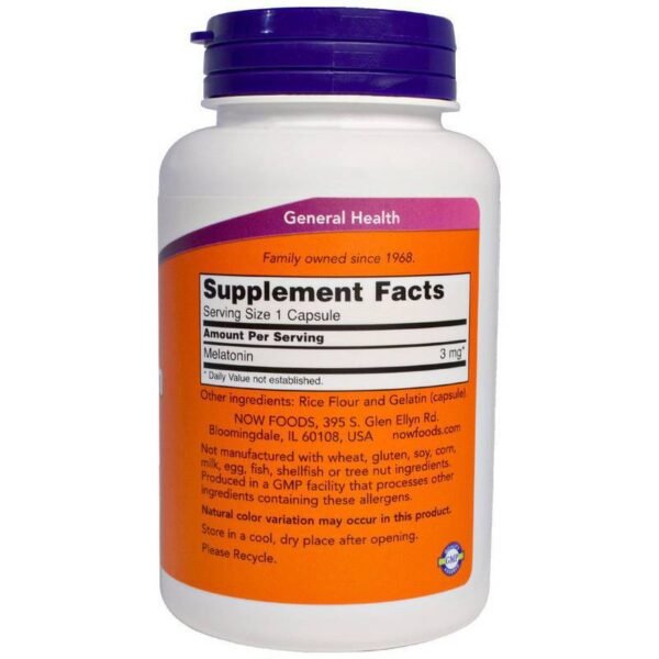 MELATONINA 3MG - NOW FOODS - Image 2